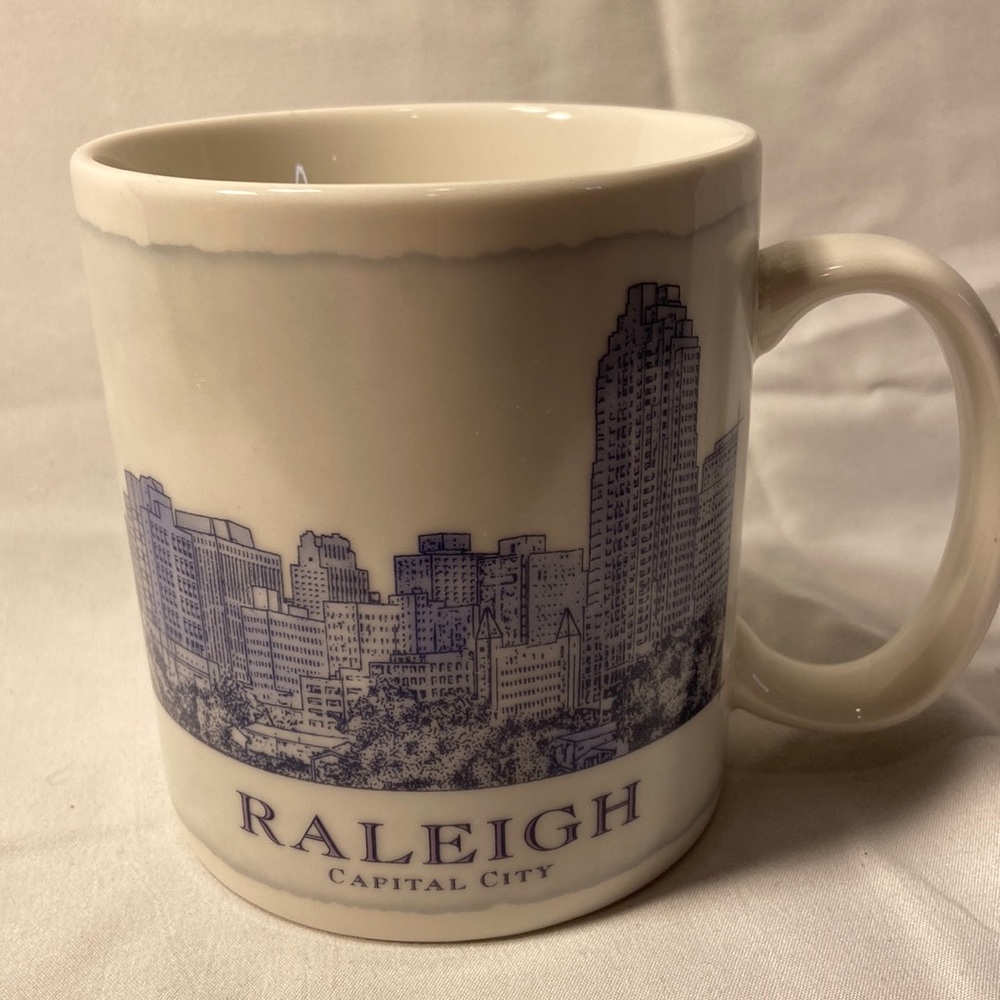 Starbucks Raleigh Architecture Skyline Series Coffee Mug Collectable 18oz 2008‎